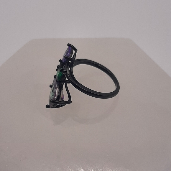 R602 Sterling Silver Mystic Topaz Ring - Charmed Aroma - Picture 4 of 8